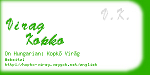 virag kopko business card